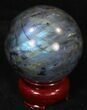 Flashy Labradorite Sphere - Great Color Play #32053-1